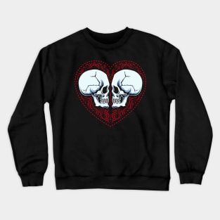 Epic Love Skull Heart Valentine Crewneck Sweatshirt